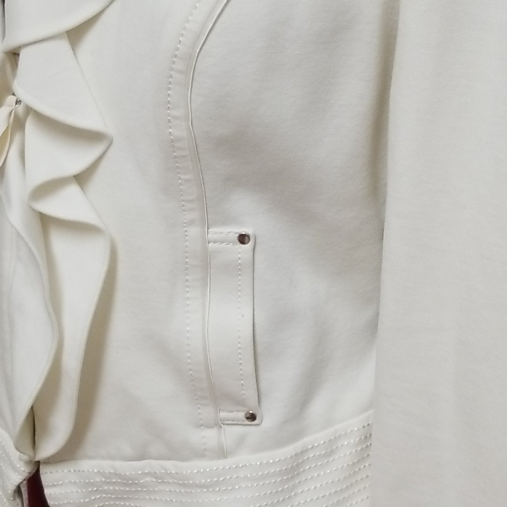 White/Black Women's Jacket Size 8 - Picture 3 of 9